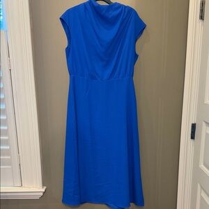 Ann Taylor Cobalt Blue Women's Midi Dress